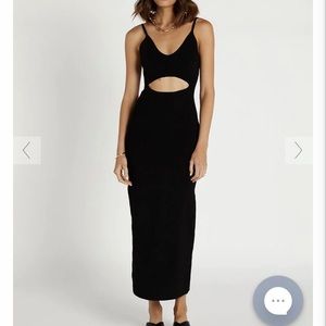 Dissh Cut Out Knit Midi Dress